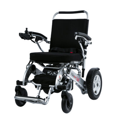 DE08L Freedom Power Chair with curved backrest front view