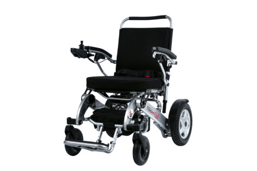 DE08L Freedom Power Chair with curved backrest front view