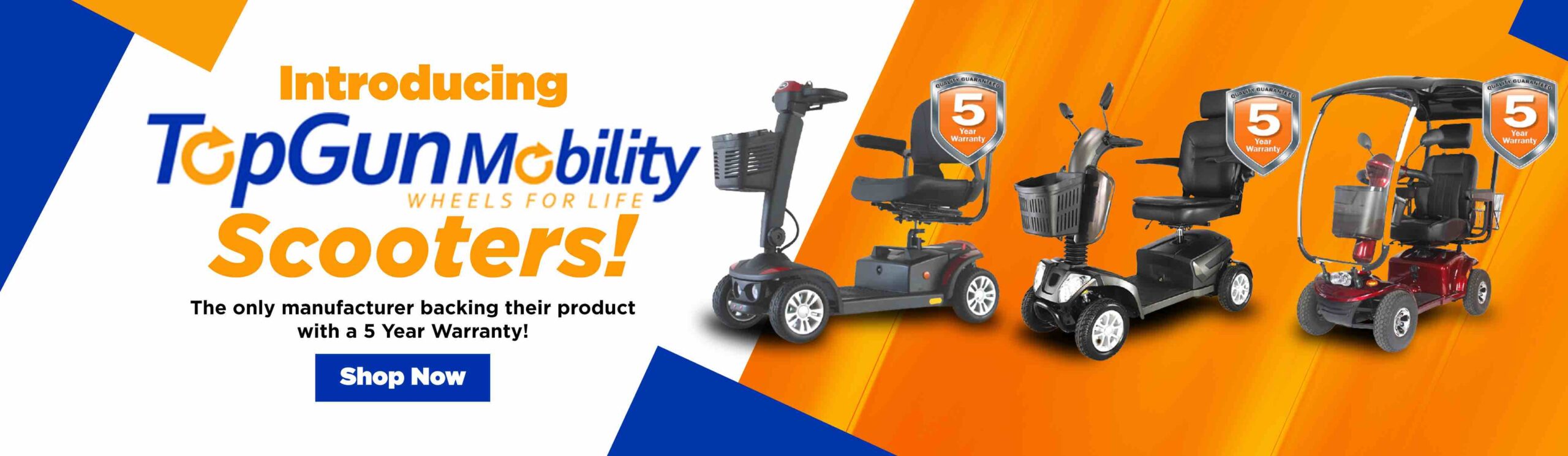 Top Gun Mobility Scooters Banner