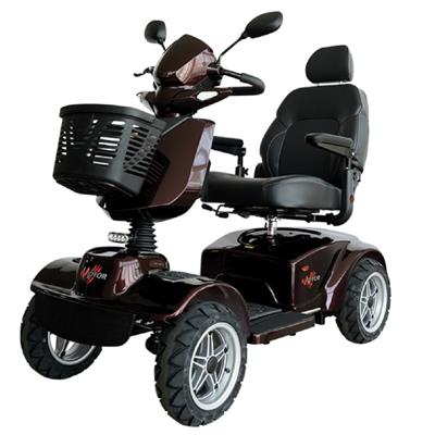 Merits Raptor Wide Floot Tuscan Red Mobility Scooter