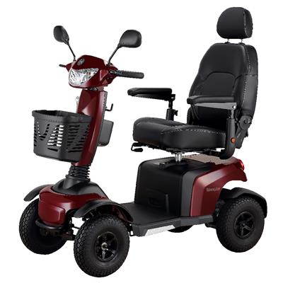 Merits Wrangler Tuscan Red Mobility Scooter